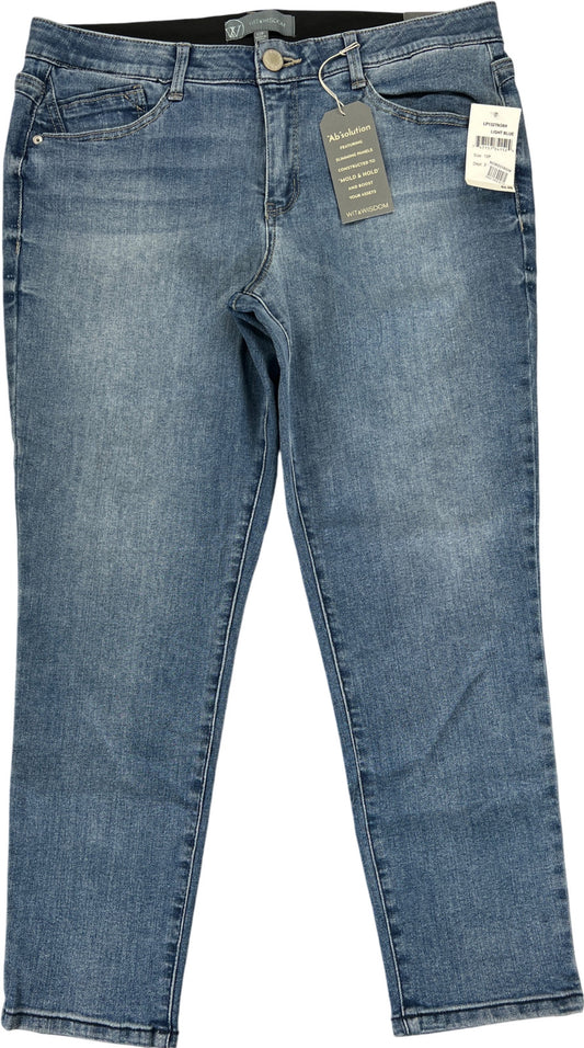 Wit and Wisdom Women’s Light Wash Ankle Skimmer Denim Jeans - 12 Petite