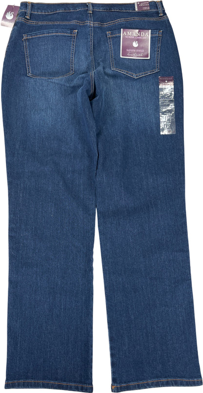 Gloria Vanderbilt Women’s Dark Wash Amanda Tapered Leg Denim Jeans - 14