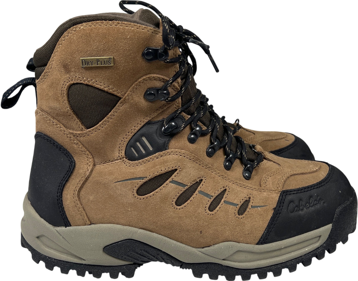 Cabela’s Men’s Tan/Beige Suede Snow Runner Waterproof Hiking Boots - 10 D