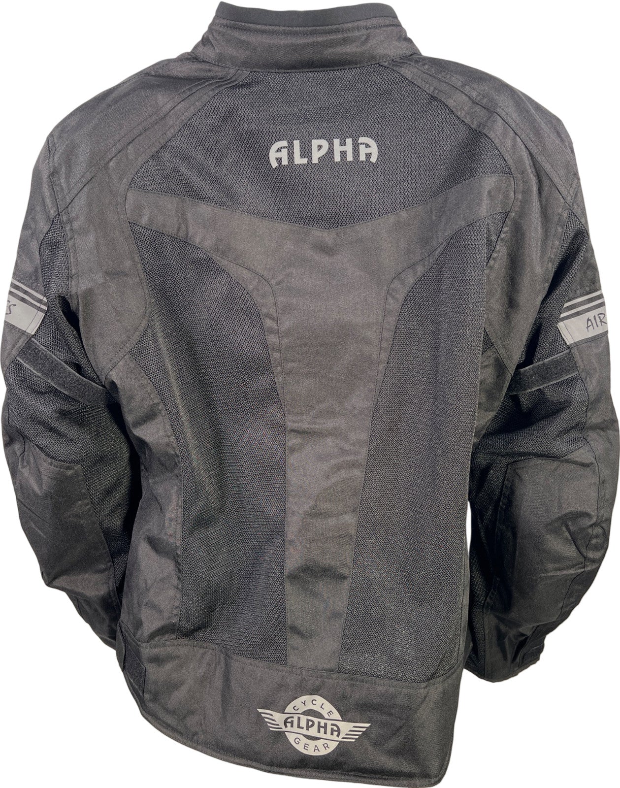 Alpha Cycle Gear Women’s Black Air Series Padded Full Zip Motorcycle Jacket - 2X