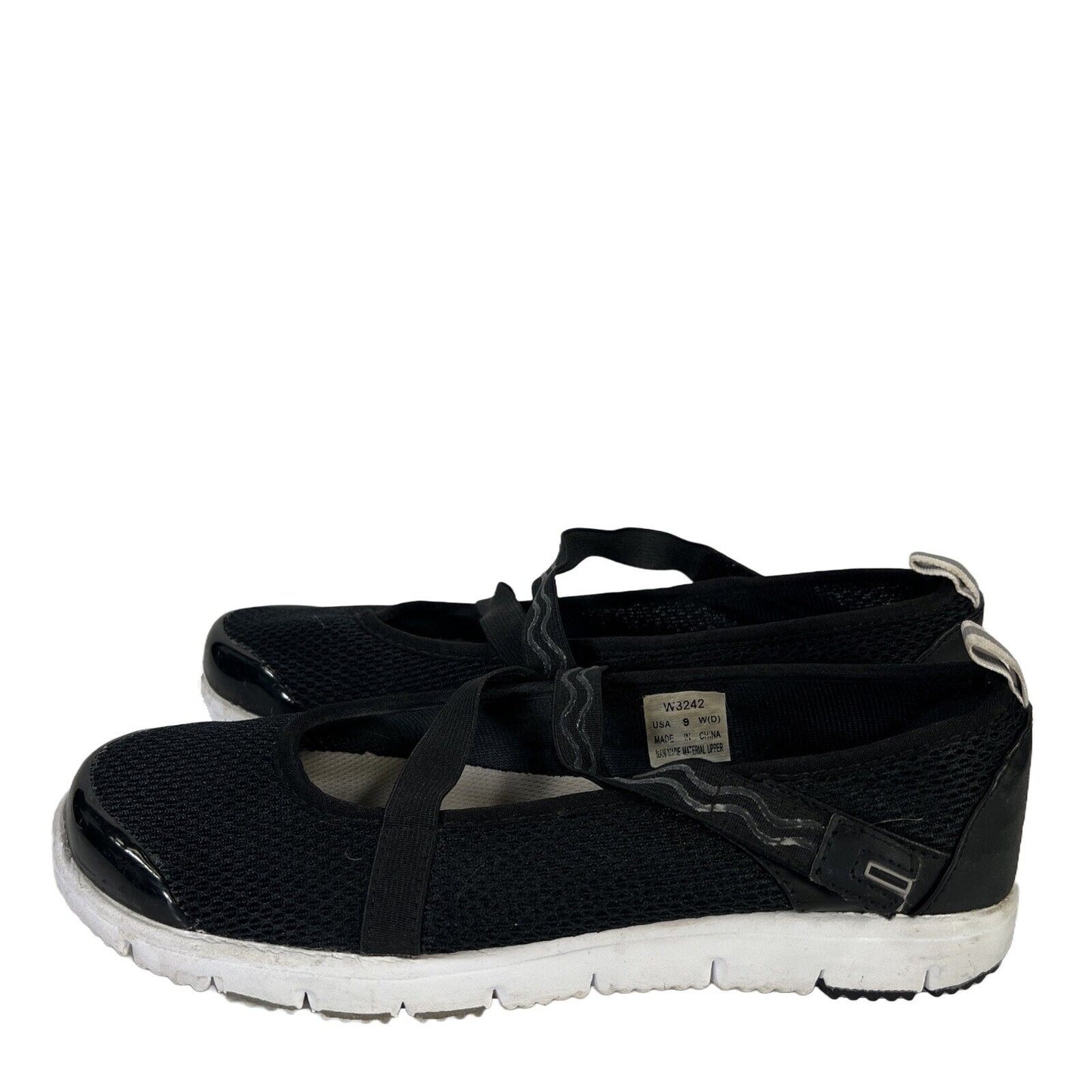 Zapatos deportivos Propet Mary Jane TravelWalker negros para mujer - 9D de ancho