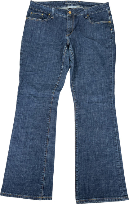 Banana Republic Women’s Dark Wash Urban Boot Cut Denim Jeans - 14