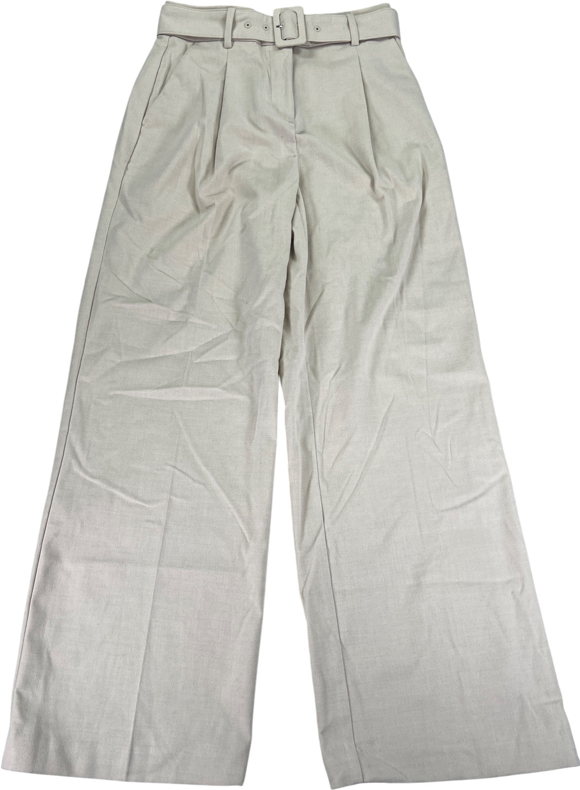 LOFT Women’s Ivory/Cream Wide Leg Pants - 00 Petite