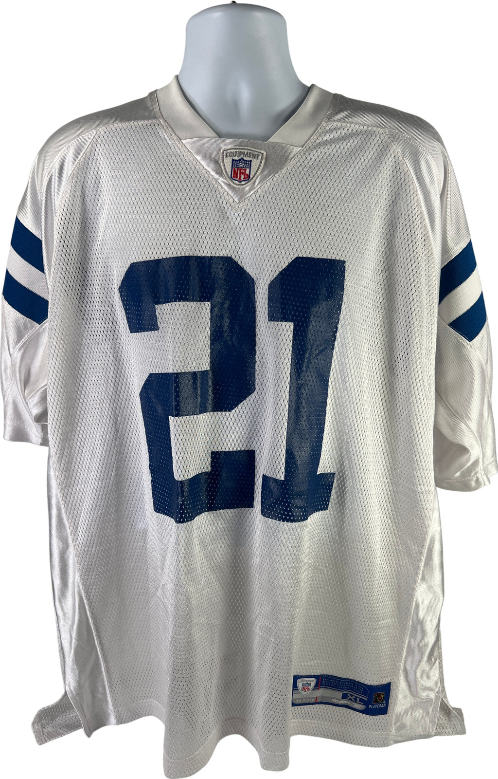 NFL Equipment White Deion Sanders #21 Jersey - XL