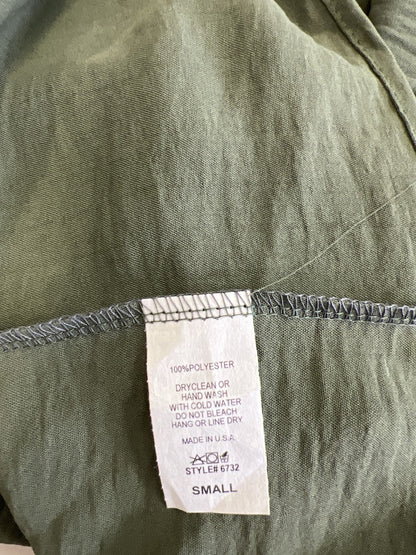 Entro Women’s Green Long Sleeve Cropped Blouse - S