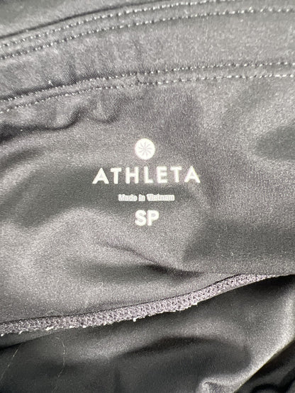 Athleta Womens Black/White High Rise Precision Mesh Athletic Leggings - S Petite