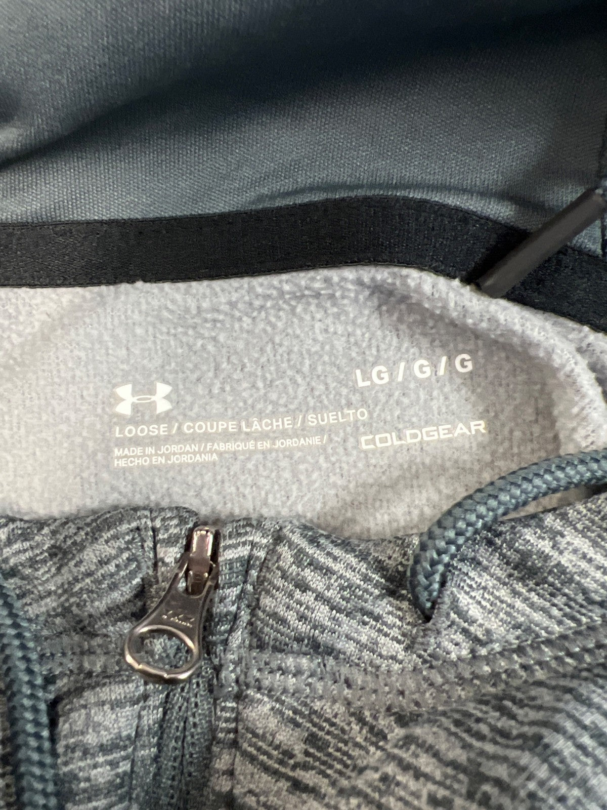 Under Armour Men’s Gray Heathered 1/2 Zip Soft Stretch Pullover Sweatshirt - L