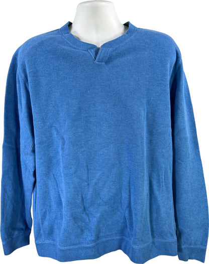 Tommy Bahama Men’s Blue/Green Reversible Long Sleeve Sweater - XL