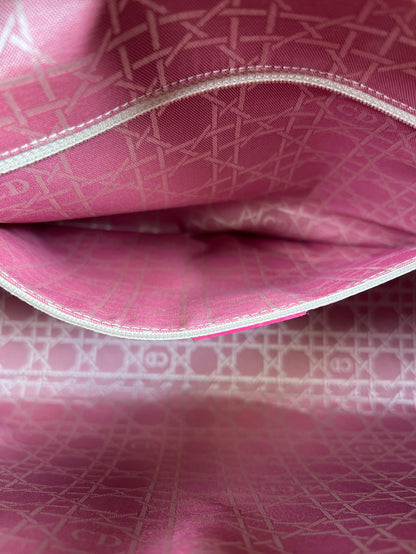 Christian Dior Lady Dior Large Tweed Pink Rose Moyen Rare Vintage Purse