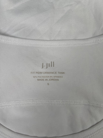 J.Jill Women’s White Sleeveless Fit Performance Tank Top - S
