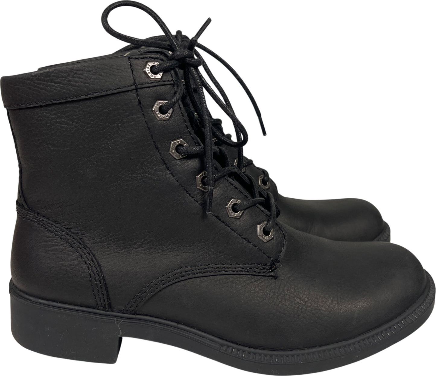 Kodiak Women’s Black Leather Original Waterproof Lace Up Combat Boots - 7.5