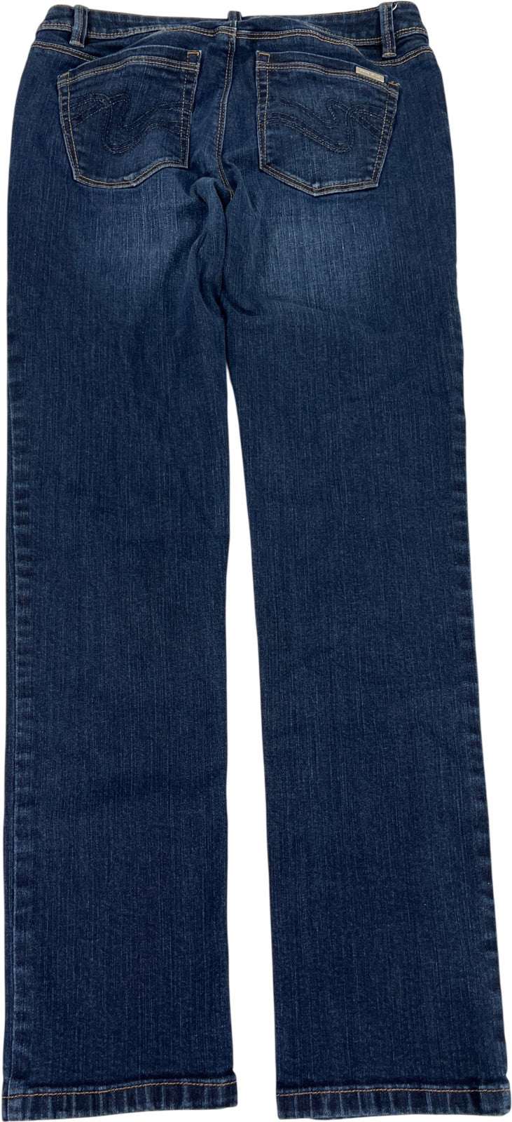 White House Black Market Women’s Dark Wash Low Slim Leg Denim Jeans - 2 Short