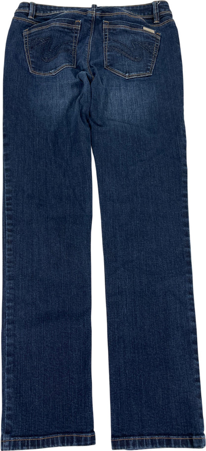 White House Black Market Women’s Dark Wash Low Slim Leg Denim Jeans - 2 Short