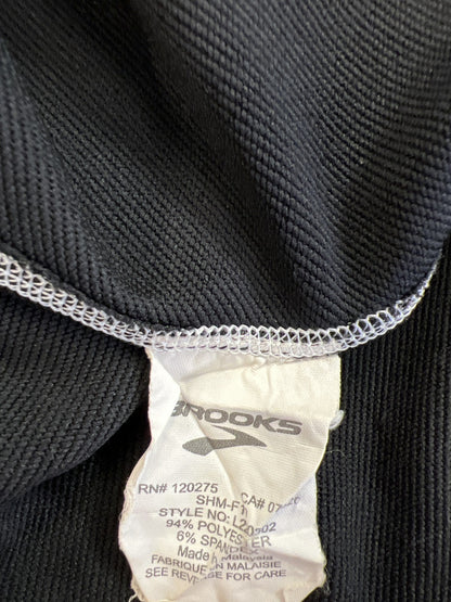Brooks Women’s Black Long Sleeve 1/4 Zip Pullover Athletic Shirt - M