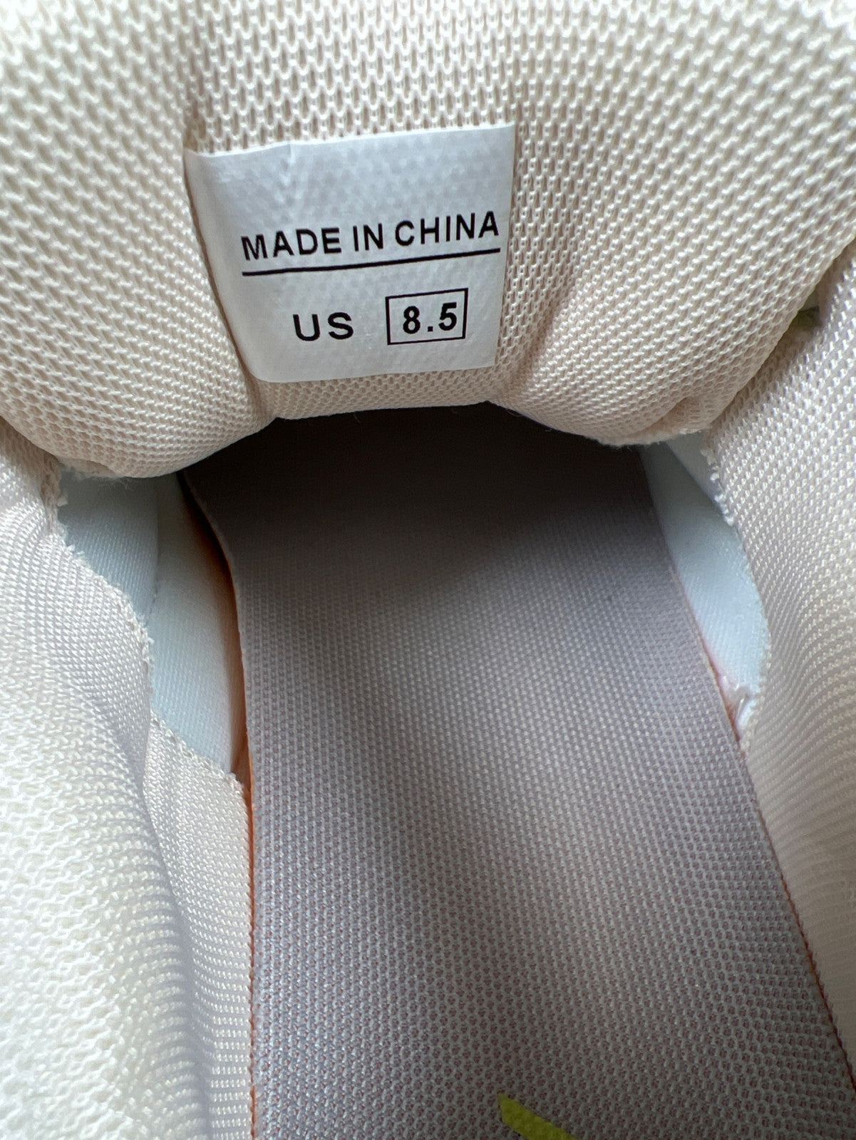 AOV Women’s Beige Lace Up Comfort Walking Sneakers - 8.5