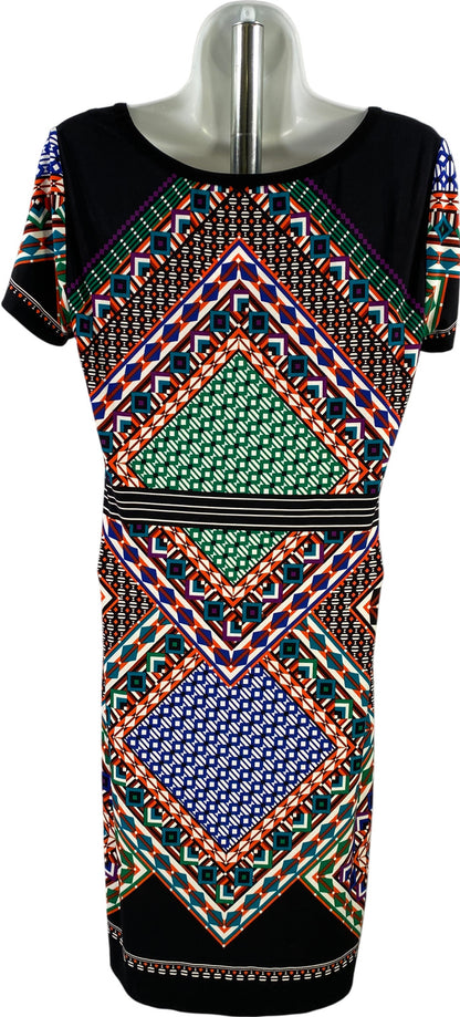 Calvin Klein Women’s Multicolor Short Sleeve Shift Dress - 10
