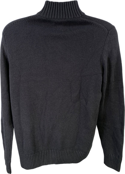 Sonoma Men’s Black 1/4 Zip Long Sleeve Pullover Sweater - M