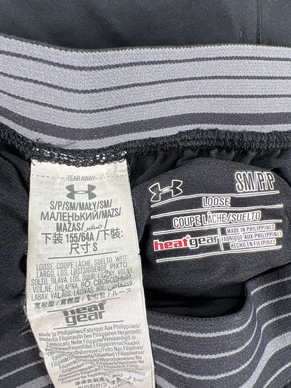 Under Armour Women’s Black Loose Fit HeatGear Lined Athletic Shorts - S