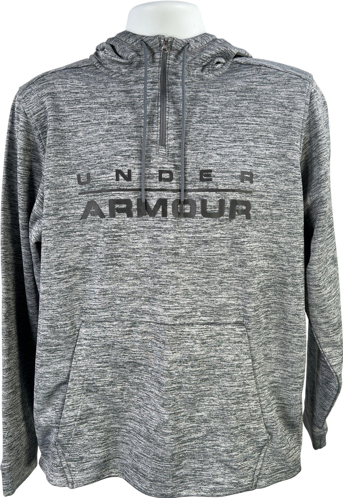 Under Armour Men’s Gray Heathered 1/2 Zip Soft Stretch Pullover Sweatshirt - L