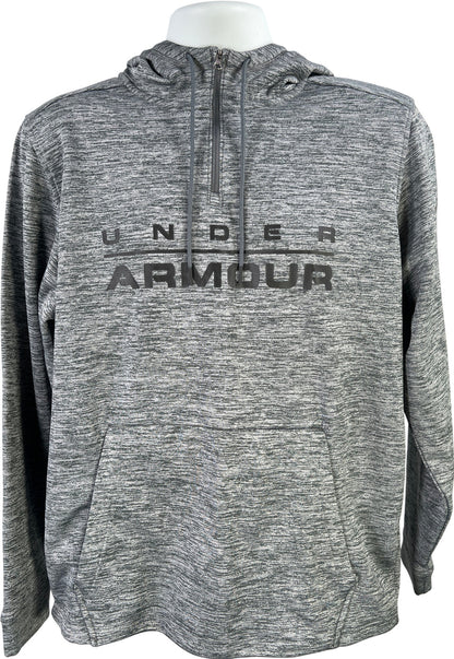 Under Armour Men’s Gray Heathered 1/2 Zip Soft Stretch Pullover Sweatshirt - L