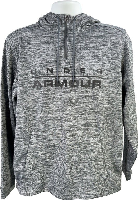 Under Armour Men’s Gray Heathered 1/2 Zip Soft Stretch Pullover Sweatshirt - L