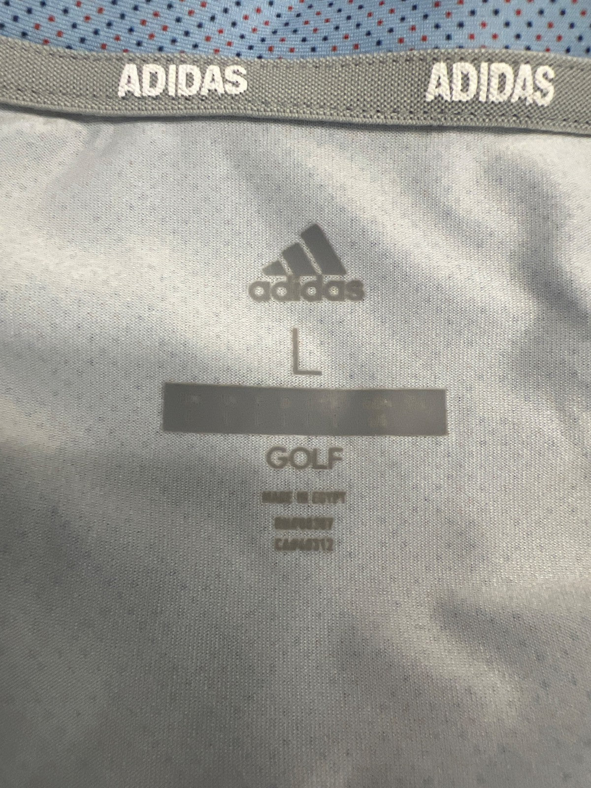 Adidas Men’s Blue Short Sleeve Athletic Golf Polo Shirt - L