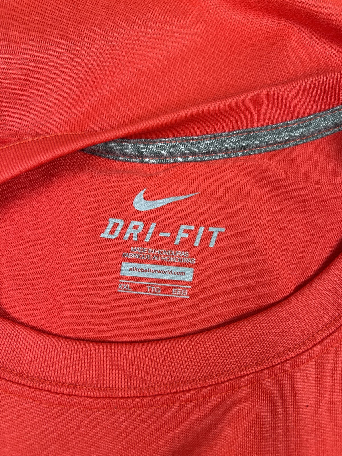 Nike Men’s Red Dri-Fit Short Sleeve Athletic T-Shirt - XXL