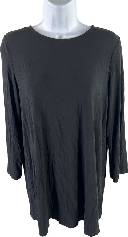 J. Jill Women’s Black Wearever 3/4 Sleeve Stretch Top - S