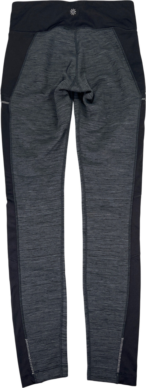 Athleta Women’s Gray Heathered Fleece Lined Leggings - M Tall