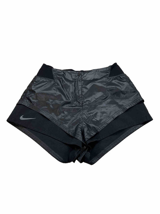 Nike Women's Black City Ready Layered Shorts - L