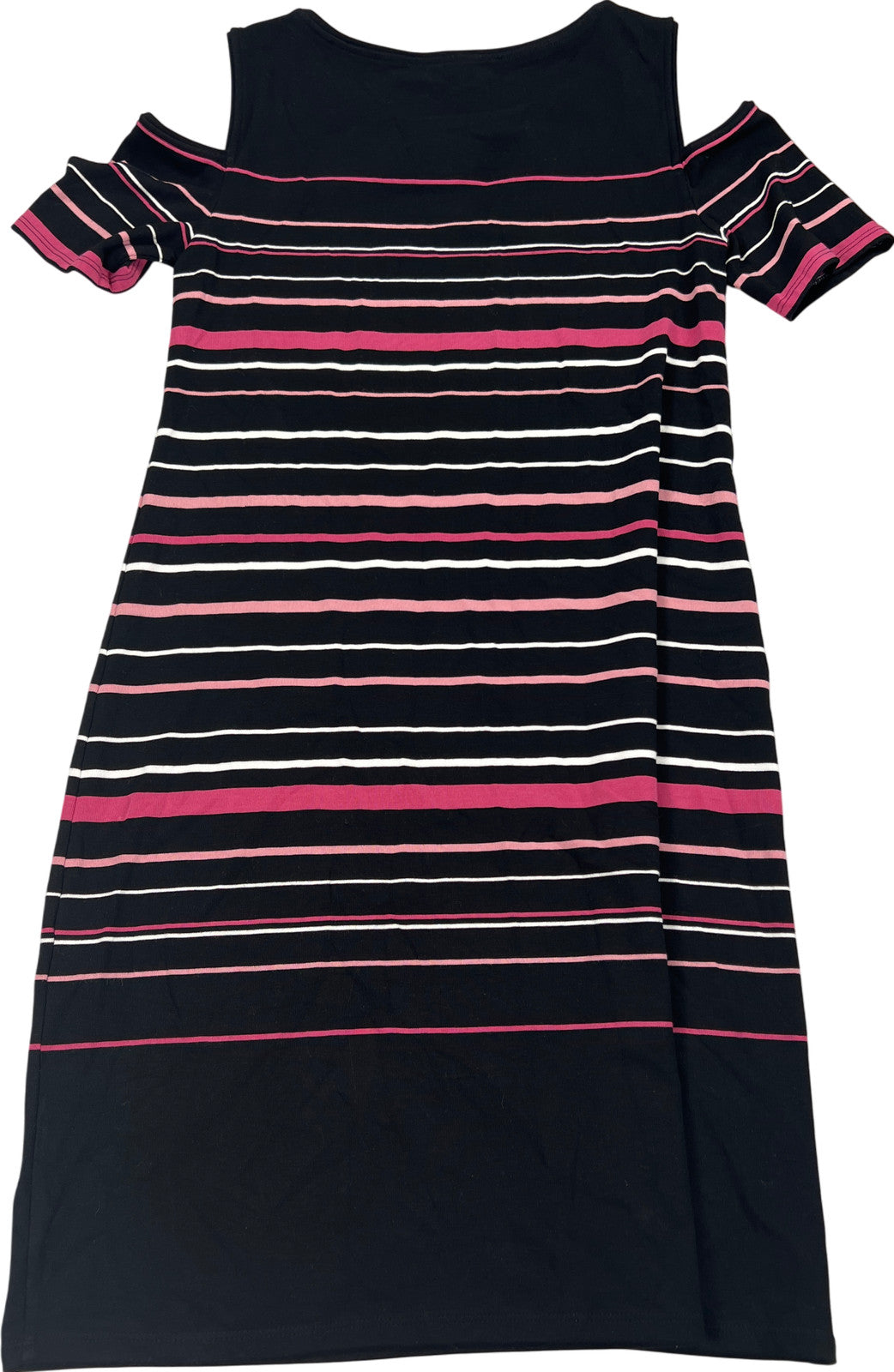 White House Black Market Women’s Black Short Cold Shoulder Shift Dress - XS