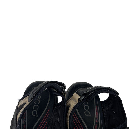Ecco Women's Black Yucatan Ankle Strap Open Toe Sport Sandals - 40/ US9.5
