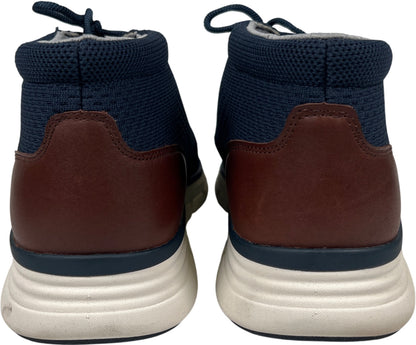 Johnston and Murphy Men’s Blue Amherst Lug Knit Chukka Boots - 10