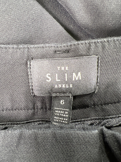 White House Black Market Women’s Black The Slim Ankle Dress Pants - 6