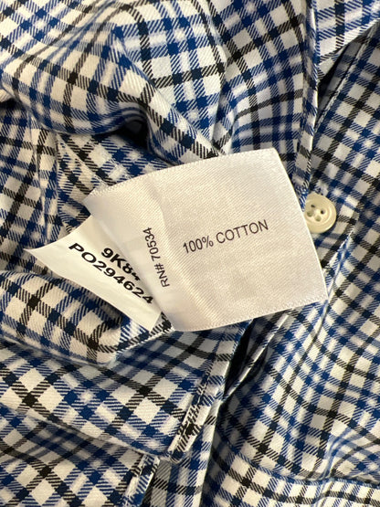 Orvis Men’s Blue Plaid Long Sleeve Button Up Shirt - XXL