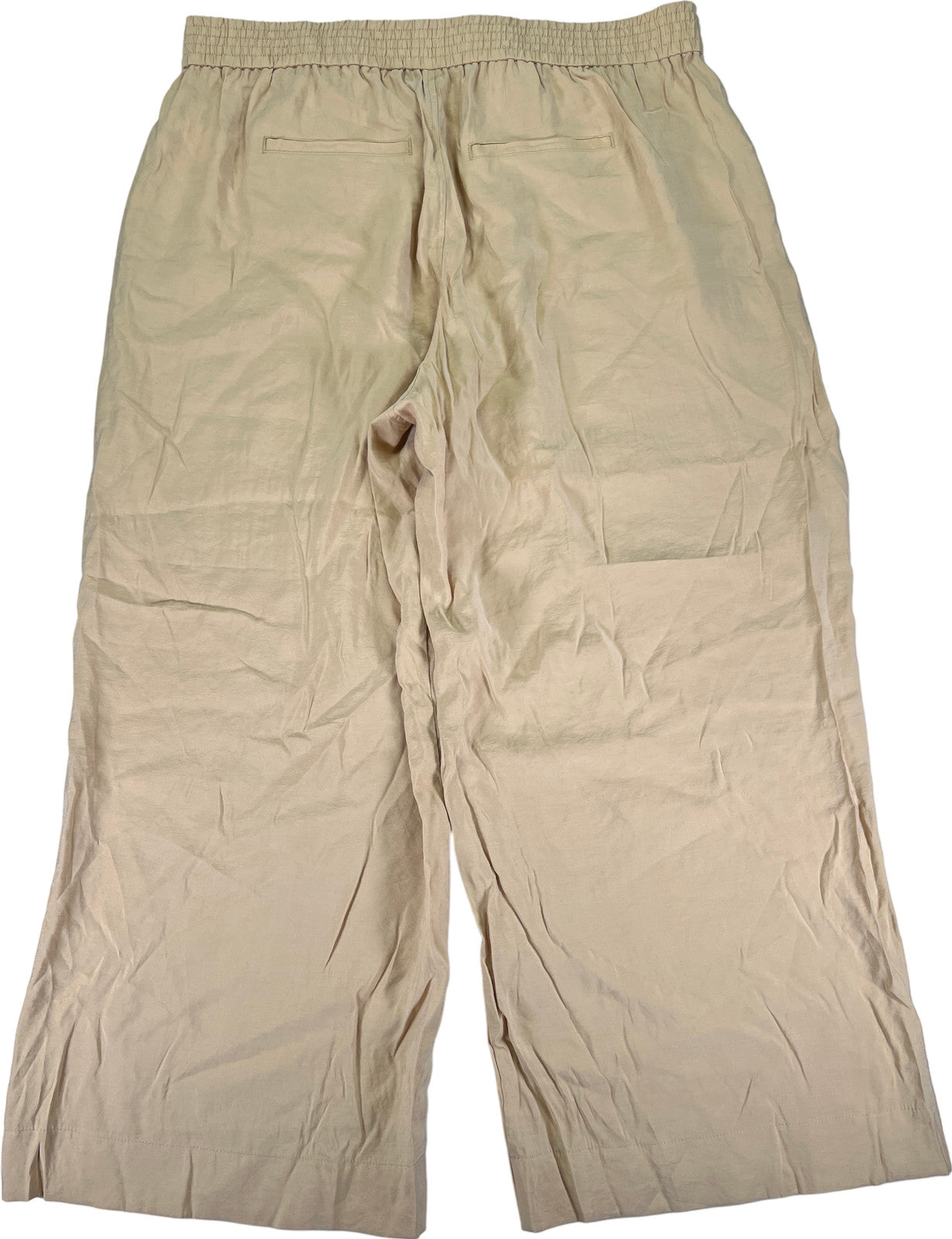 Madewell Women’s Beige Soft Drape Carley Wide Leg Pants - XXL Petite