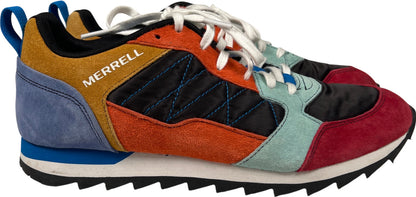 Merell Men’s Red Multicolor Suede Alpine Lace Up Sneakers - 9