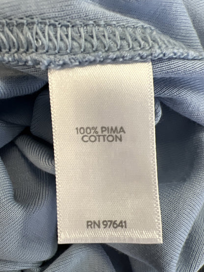 J.Jill Women’s Blue 3/4 Sleeve Side Inset Pima T-Shirt - XS