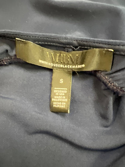 White House Black Market Women’s Blue Cinch Sleeve Blouse - S