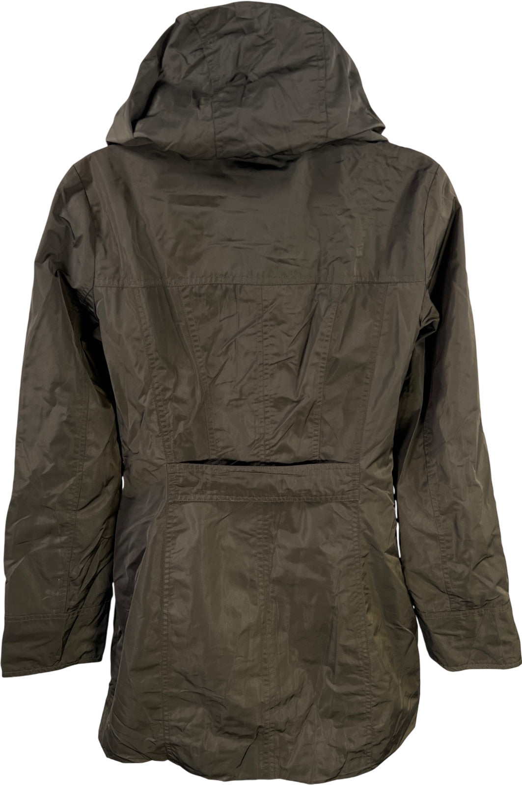 Ellen Tracy Women’s Green Long Sleeve Full Zip Hidden Hood Jacket - XS