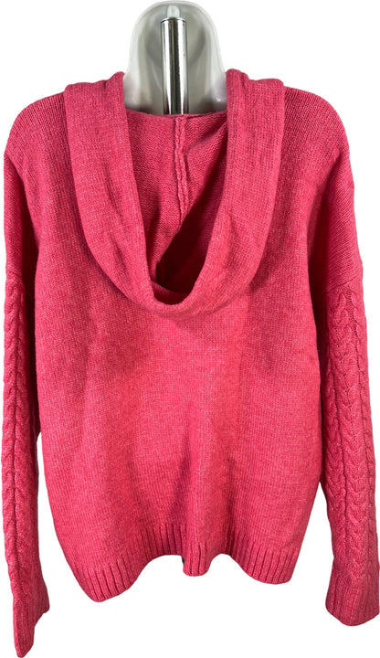 St.Johns Bay Women’s Pink Long Sleeve Hooded Sweater - L