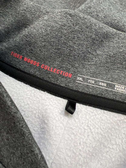 Nike Men’s Gray Tiger Woods Fleece Lined Full Zip Sweatshirt - XXL