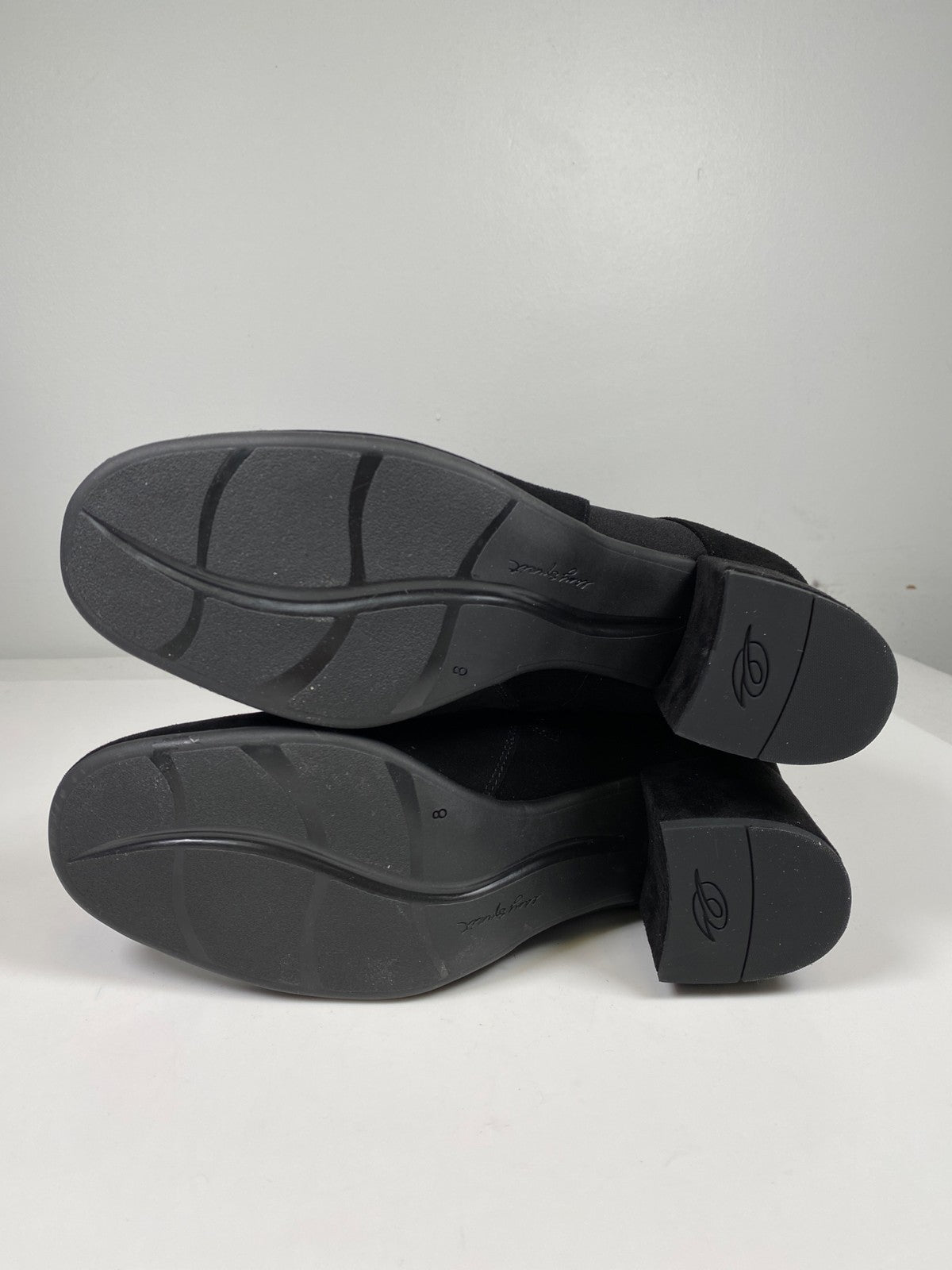 Easy Spirit Women’s Black Suede Bionti Side Zip Tall Riding Boots - 8