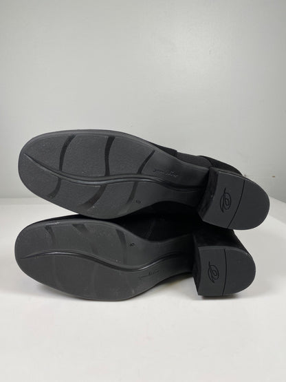 Easy Spirit Women’s Black Suede Bionti Side Zip Tall Riding Boots - 8