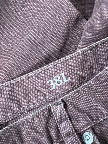 Rodd and Gunn Men’s Dark Purple Straight Leg Jeans - 38L