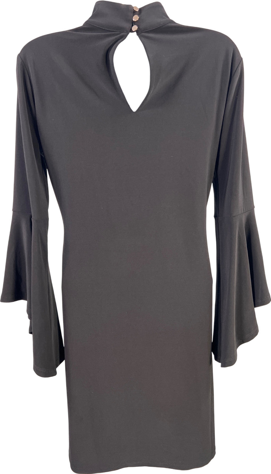White House Black Market Women’s Black Bell Sleeve Shift Dress - XS