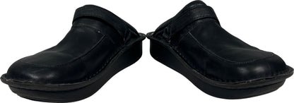 Alegria Women’s Black Leather Seville Slip On Clogs - 42/US 11