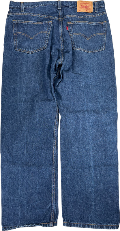 Levi’s Men’s Dark Wash 505 Straight Fit Denim Jeans - 40x30