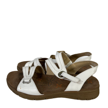 Baretraps Women's White Cindy Strappy Open Toe Sandals - 8.5