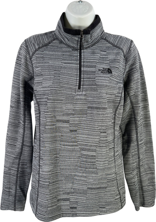 The North Face Women’s Gray 1/4 Zip Pullover Fleece Shirt - L